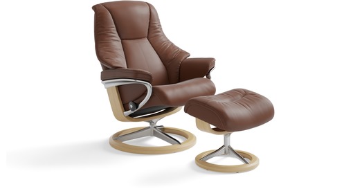 Stressless® Live Leather Recliner - Signature Base 